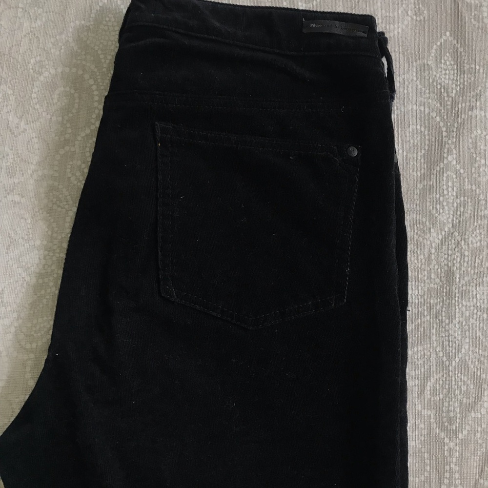 Black corduroy pants